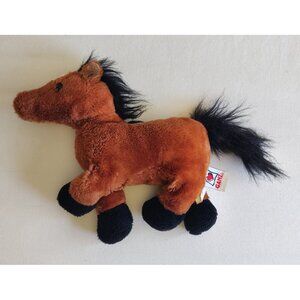 Ganz Webkinz Arabian Horse Brown Pony 10" Plush. Stuffed Animal.